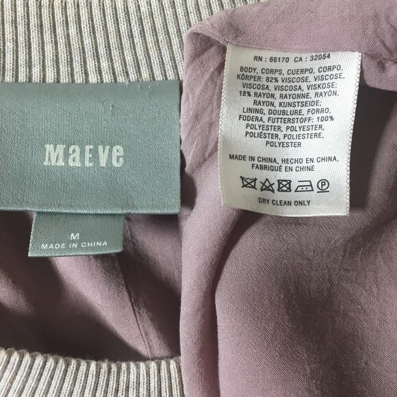 Anthropologie Maeve Wildell Mauve Swing Dress M - Picture 7 of 8